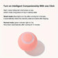 Striped Plastic Interactive Cat Ball Toy - USB Rechargeable, Automatic Rolling, Smart Motion, Luminous, Safe Material – Suitable for Large Breeds, Battery