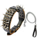 Fashionable Rivet Pet Collar Large Dog Collar For Fat Puppy Leashes For Bulldog Pug Stainless Steel Dog Chain Pet Products