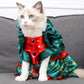 Dog Cat Christmas Costume Pet Hoodie Party Holiday Decoration Cosplay Dress Comfort with Big Bowknot Party Dress up Clothes