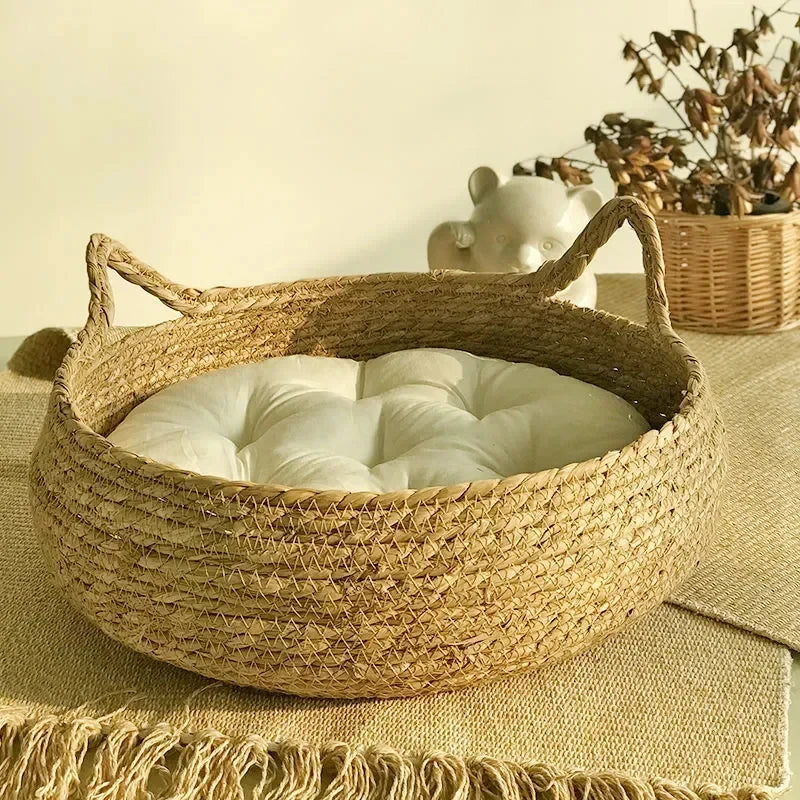 Four Seasons Universal Pure Handmade Vine Woven Cat Nest