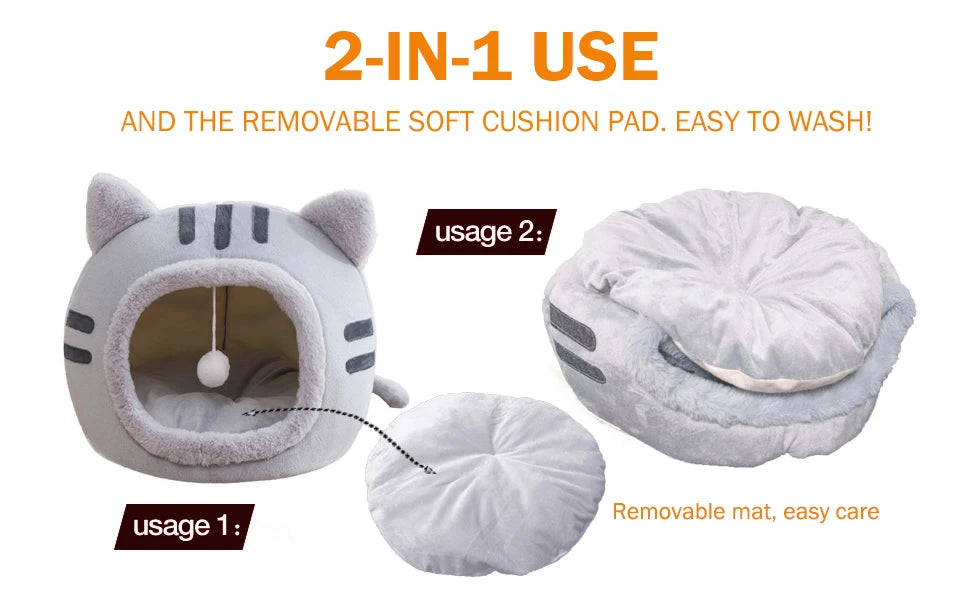 New Deep Sleep Comfort In Winter Cat Bed