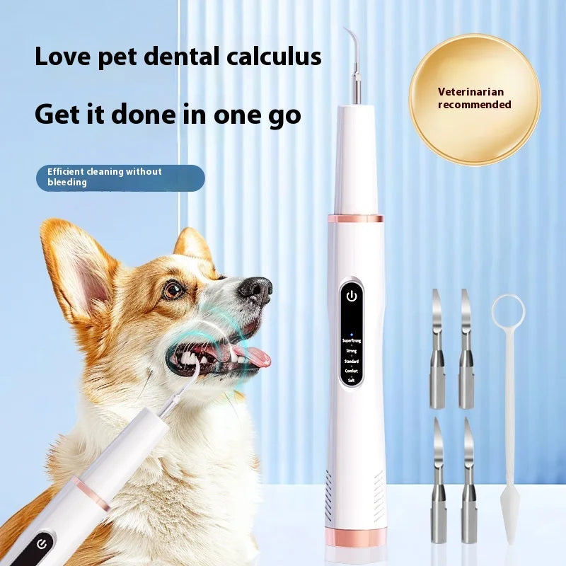 Dog Cat Grooming Smart Dental Ultrasonic Scaler Pet Household Tooth Stone Remover Tooth CleanerTooth Oral Cleaning Care Kit
