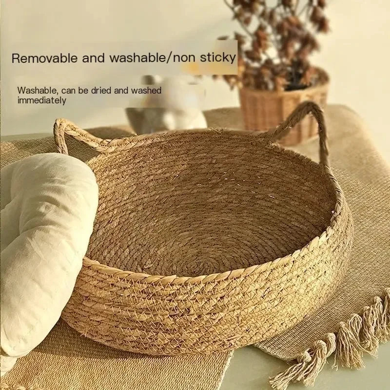 Four Seasons Universal Pure Handmade Vine Woven Cat Nest