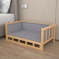 Wooden Dog Kennel Dog House Double Layer