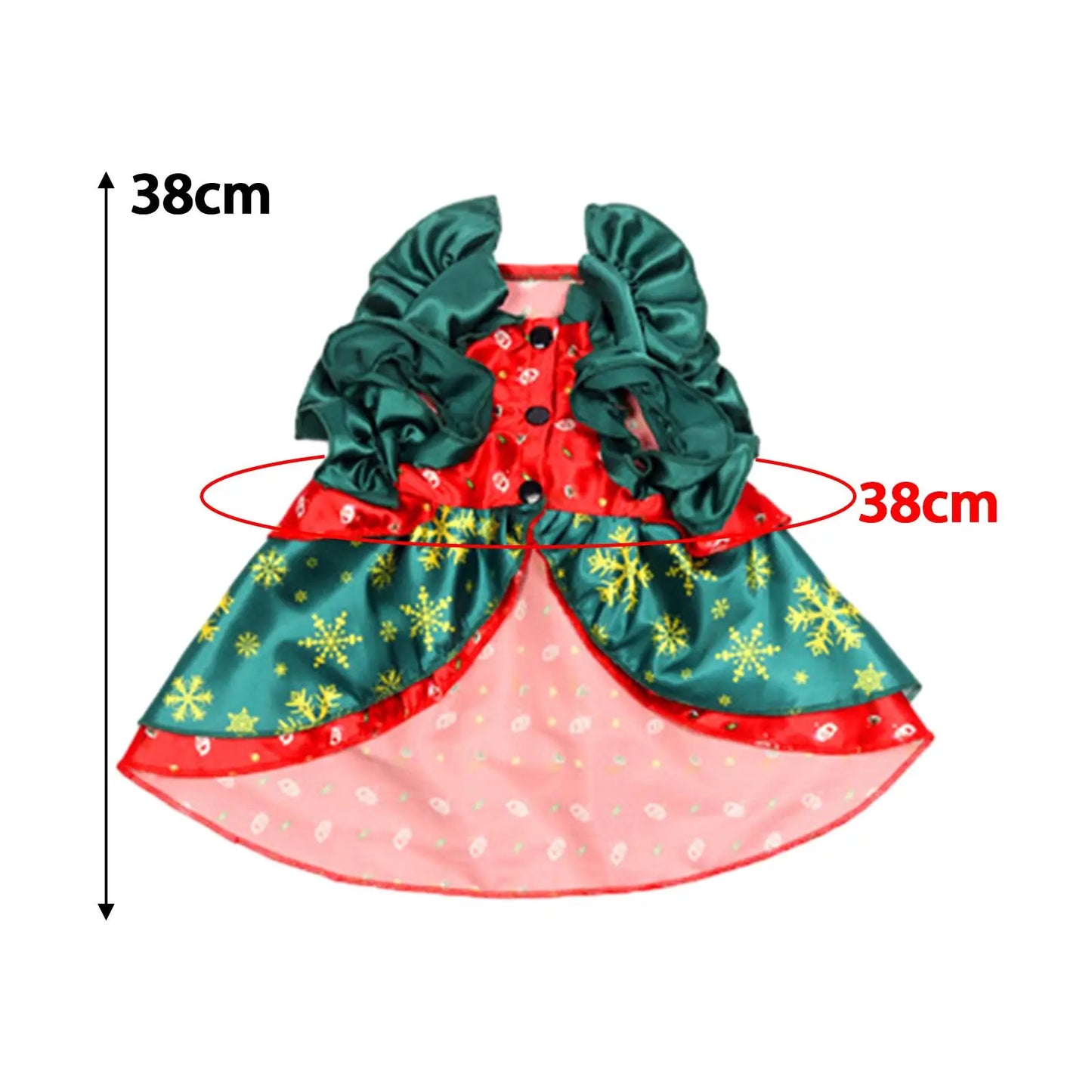 Dog Cat Christmas Costume Pet Hoodie Party Holiday Decoration Cosplay Dress Comfort with Big Bowknot Party Dress up Clothes