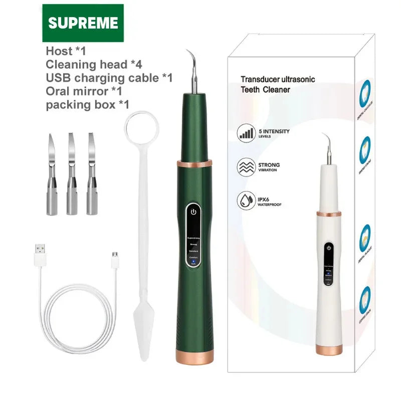 Dog Cat Grooming Smart Dental Ultrasonic Scaler Pet Household Tooth Stone Remover Tooth CleanerTooth Oral Cleaning Care Kit