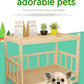 Wooden Dog Kennel Dog House Double Layer