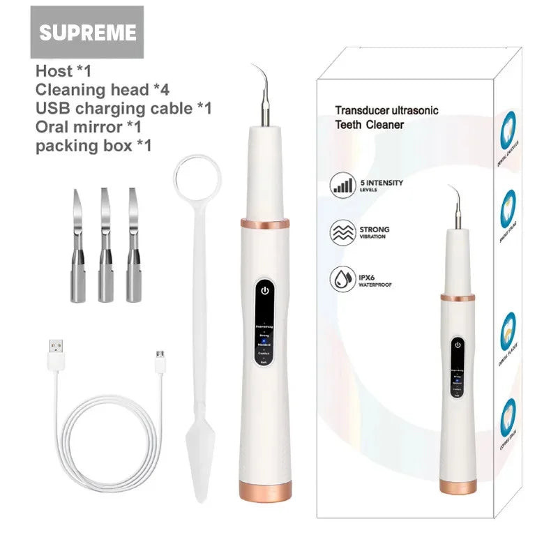 Dog Cat Grooming Smart Dental Ultrasonic Scaler Pet Household Tooth Stone Remover Tooth CleanerTooth Oral Cleaning Care Kit