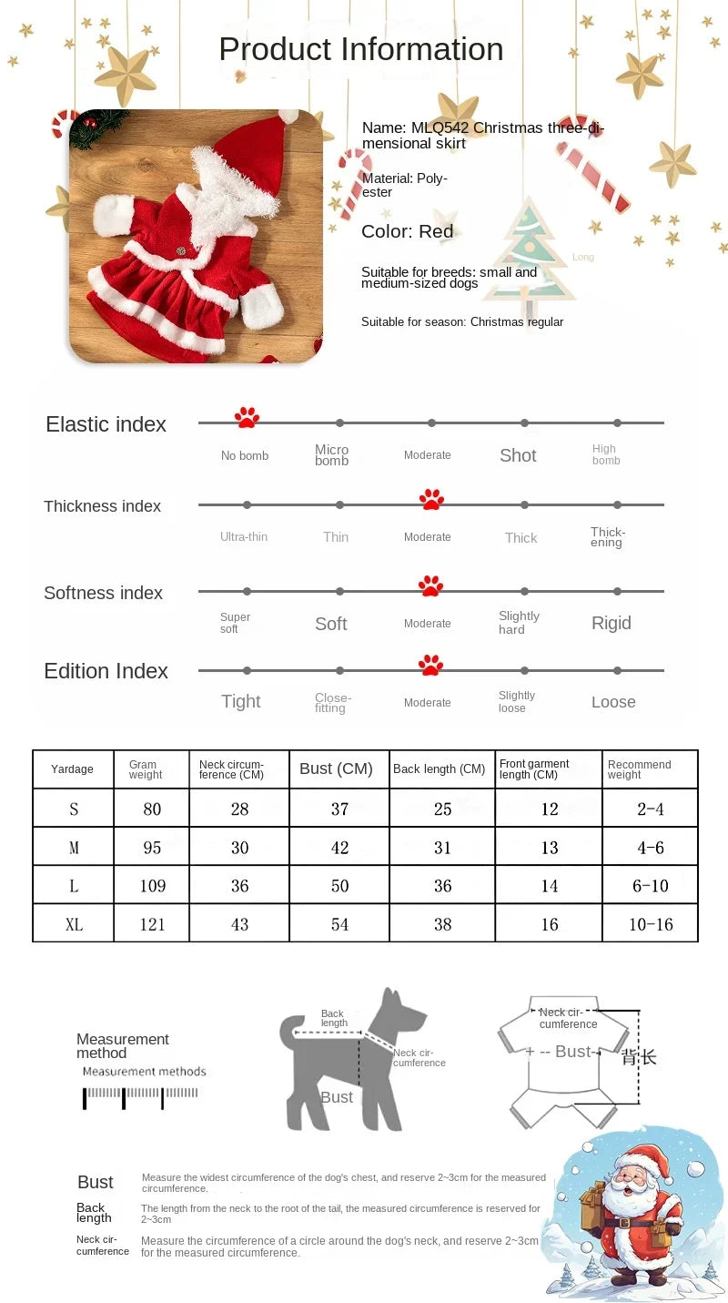 Christmas Holiday Pet Clothes Classic Change Clothes Dog Clothes Cross-border Explosive Pet Supplies Wholesale