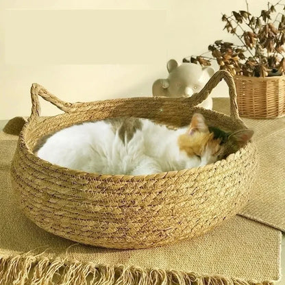 Four Seasons Universal Pure Handmade Vine Woven Cat Nest