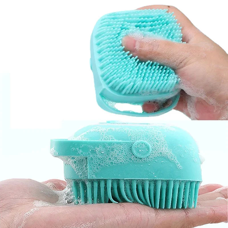 Pet Grooming Tool Silicone Comb Massage Gloves with Shampoo Box