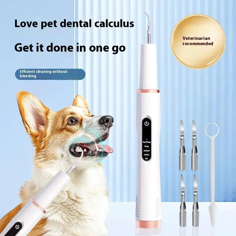 Dog Cat Grooming Smart Dental Ultrasonic Scaler Pet Household Tooth Stone Remover Tooth CleanerTooth Oral Cleaning Care Kit