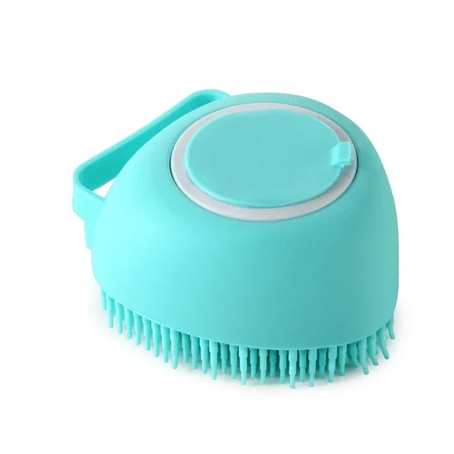 Pet Grooming Tool Silicone Comb Massage Gloves with Shampoo Box